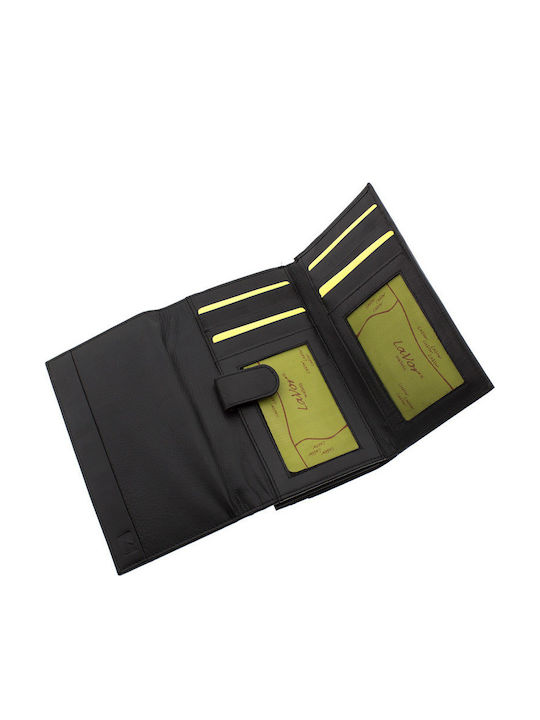 Large Leather Women's Wallet with RFID Black