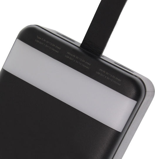 Remax RPP-185 Power Bank 50000mAh με 3 Θύρες USB-A Μαύρο