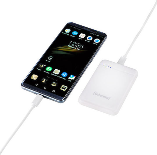 Intenso XS Power Bank 5000mAh cu Port USB-A și Port USB-C Alb