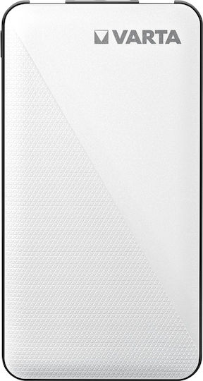 Varta Energy Power Bank 5000mAh με 2 Θύρες USB-A και Θύρα USB-C Λευκό