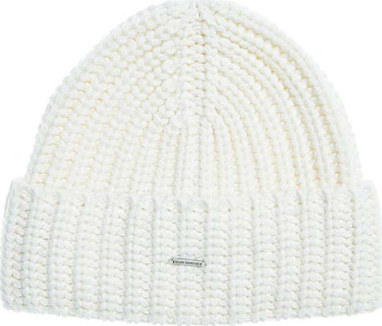 Super Chunky Beanie Frauen Beanie Gestrickt in Weiß Farbe