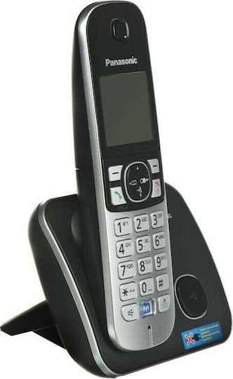 Panasonic KX-TG6811 Ασύρματο Τηλέφωνο με Ελληνικό Μενού Μαύρο