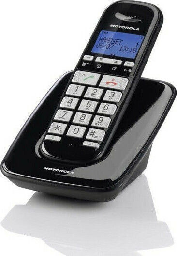 Motorola S3001 Ασύρματο Τηλέφωνο με Ελληνικό Μενού Μαύρο