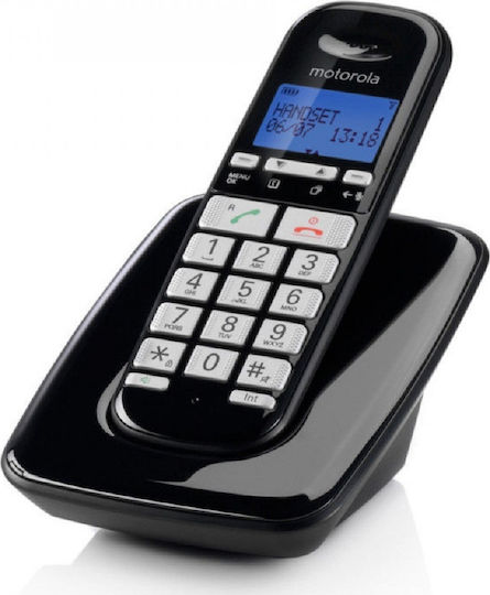 Motorola S3001 Ασύρματο Τηλέφωνο με Ελληνικό Μενού Μαύρο