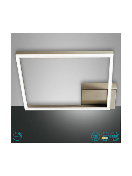 Fabas Luce Bard Ceiling Mount Light 42cm Gold with Integrated LED