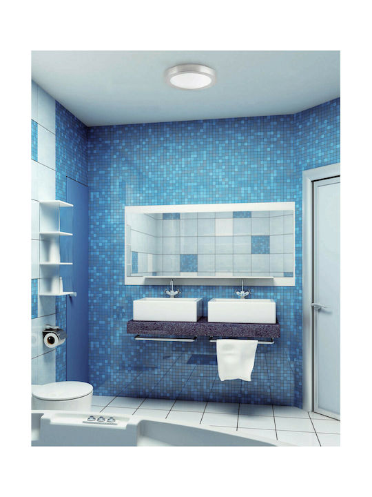 Faro Barcelona Logos-1 Ceiling Mount Light Bathroom Gray with Socket E27