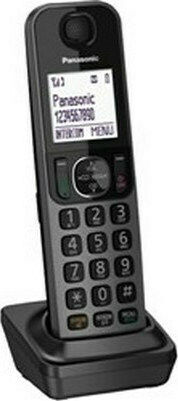 Panasonic KX-TGF310 Ασύρματο Τηλέφωνο Duo με Ελληνικό Μενού Μαύρο