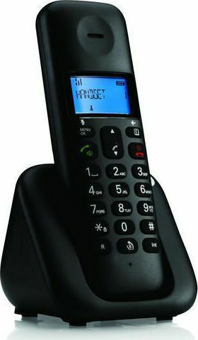 Motorola T303 Ασύρματο Τηλέφωνο Trio με Ελληνικό Μενού Μαύρο