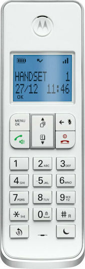Motorola IT.5.1X Cordless Phone with Greek Menu White