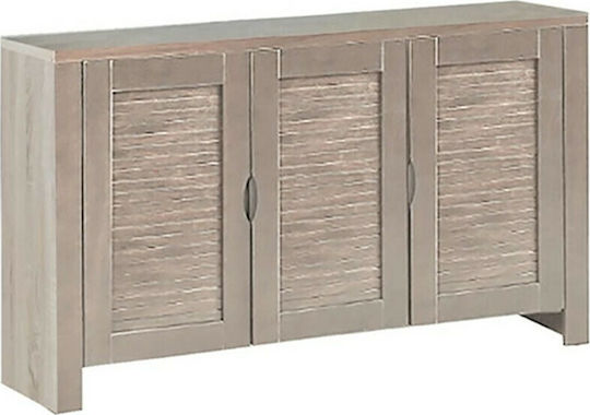 Holz Schuhschrank mit 2 Regalen Braun L114xW34xH68cm