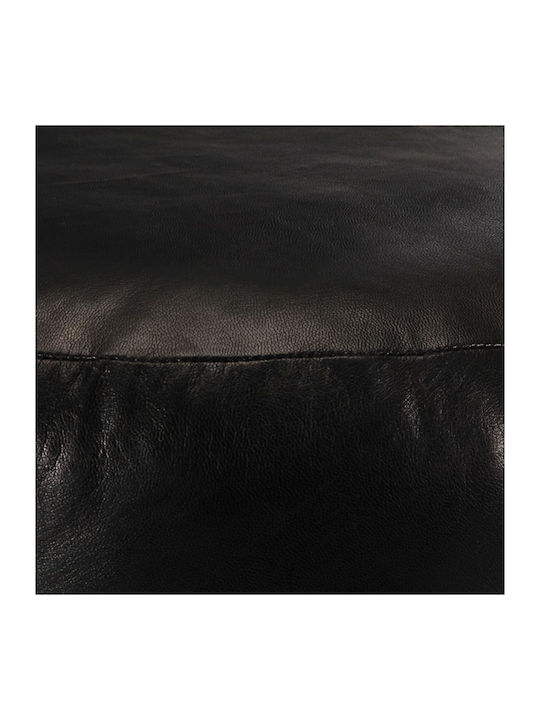 Πουφ Σκαμπό Αδιάβροχο Μαύρο 60x60x30cm