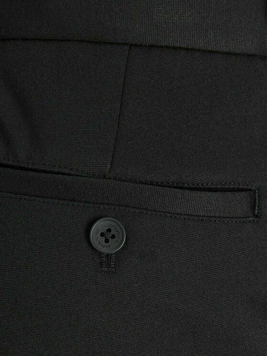 Pantalon Bărbați Chino Elastic Slim Fit Negru