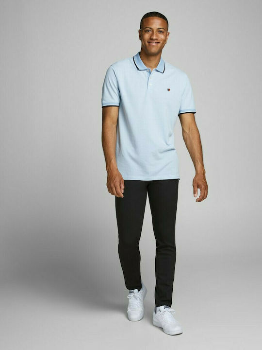 Pantalon Bărbați Chino Elastic Slim Fit Negru