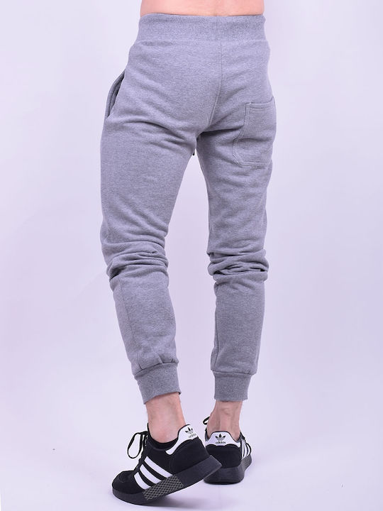 Paco & Co 200320 Men's Sweatpants with Rubber Gray