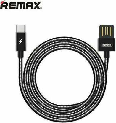 Remax Serpent RC-080a Braided USB 2.0 Cable USB-C male - USB-A Μαύρο 1m