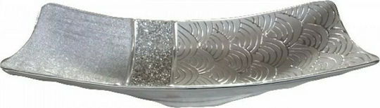 Karvounis Decorative Bowl Silver 41x15x9.5cm