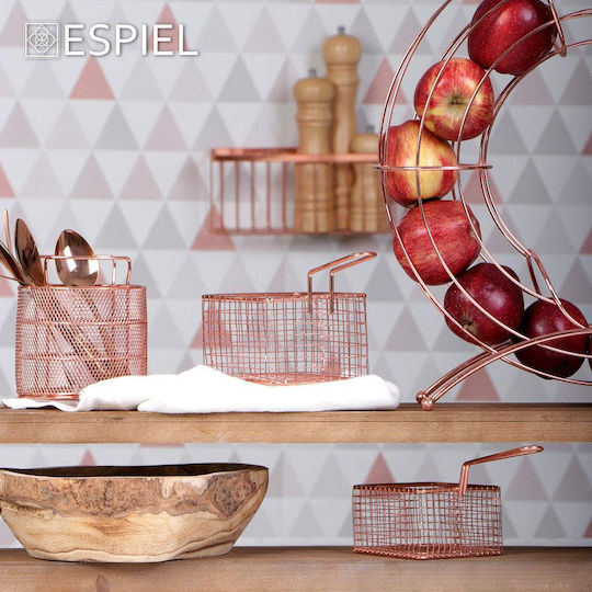 Espiel Διακοσμητικό Μπωλ Ξύλινο Καφέ 31x28x8cm