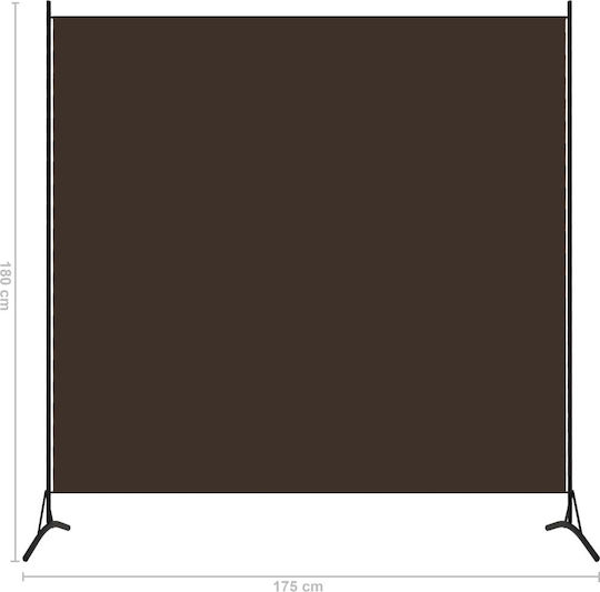 vidaXL Decorativ Paravan Metalic cu 1 Panou 175x180cm