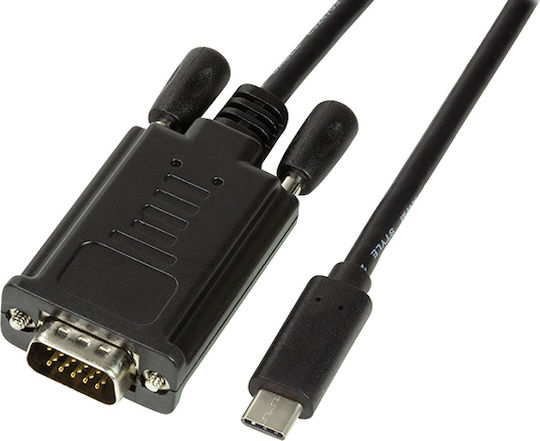 LogiLink USB 2.0 Кабел USB-C Мъжки - VGA Черен 3м UA0334