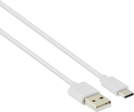 Canyon USB 2.0 Кабел USB-C Мъжки - USB-A 5W Бял 1м CNE-USBC1W