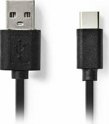 Nedis USB 2.0 Cable USB-C Male - USB-A Black 0.1m