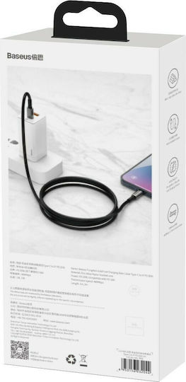Baseus High Density Braided USB-C to Lightning Cable 20W Black 2m (CATLWJ-A01)