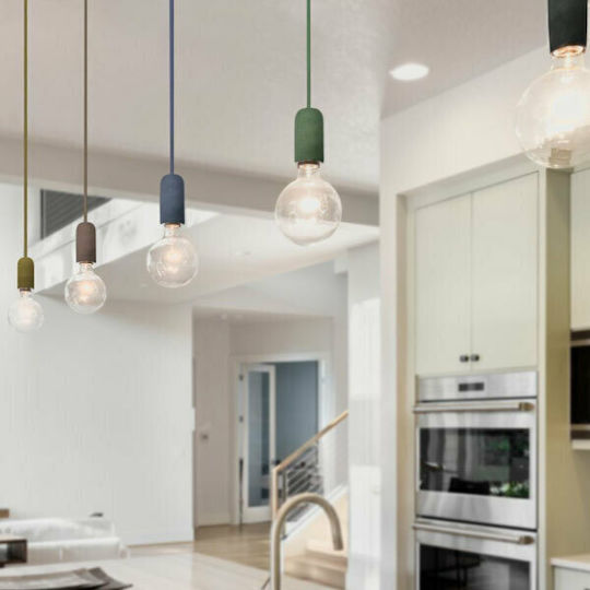 V-TAC Vt-7668 Pendant Light Blue with Socket E27 5cm