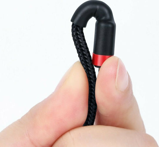 Baseus Cafule Braided USB 2.0 Cable USB-C Male - USB-C 60W PD Black 2m CATKLF-H91