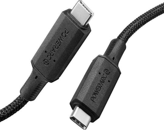Spigen PB1800 USB 2.0 Cable USB-C male - USB-C 100W Μαύρο 1m 000CB24746