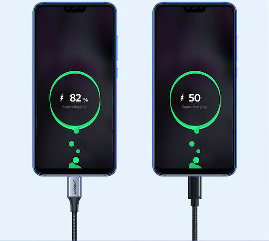 Ugreen Braided USB 2.0 Cable USB-C Male - USB-A Black 0.5m 60125