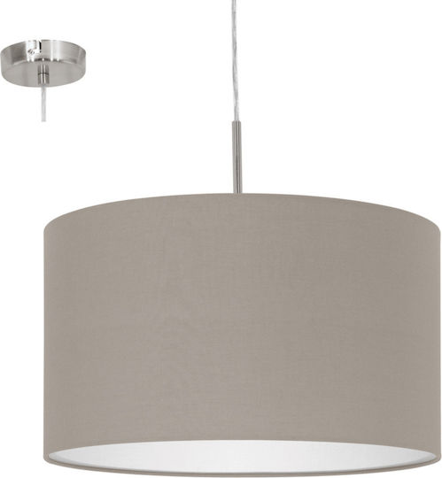 Eglo Pasteri Κρεμαστό Φωτιστικό Γκρι με Ντουί E27 38x38x110εκ.