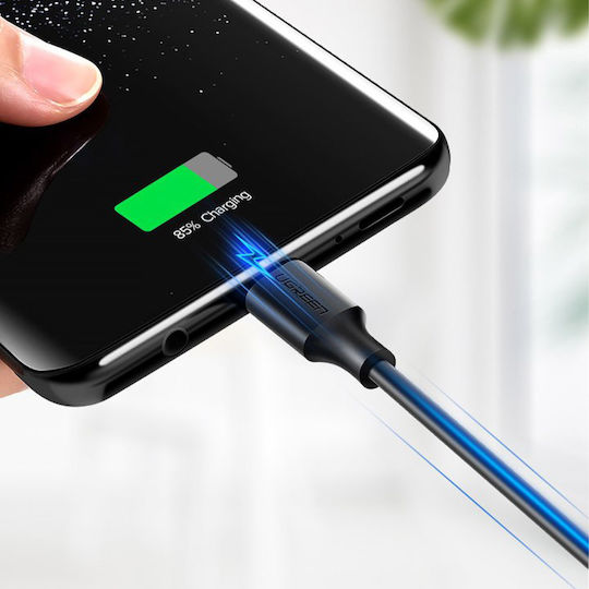 Ugreen US287 USB 2.0 Cable USB-C Male - USB-A 60W PD Black 0.5m 60115