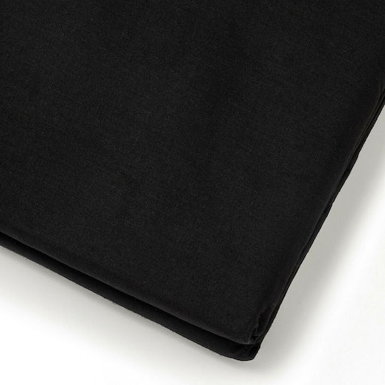Melinen Urban Σεντόνι Υπέρδιπλο με Λάστιχο 160x200+30εκ. Black