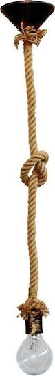 Heronia E/27k rope 1/l Pendant Light Bronze with Rope for Socket E27 18cm