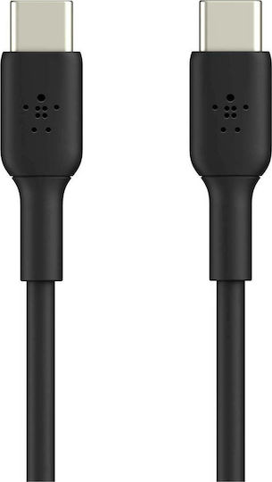 Belkin USB 2.0 Cable USB-C male - USB-C 60W PD Μαύρο 2m CAB003bt2MBK