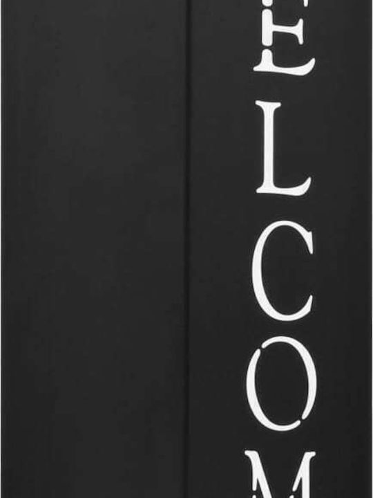 vidaXL Welcome Black 15.5x15.5x48.5cm