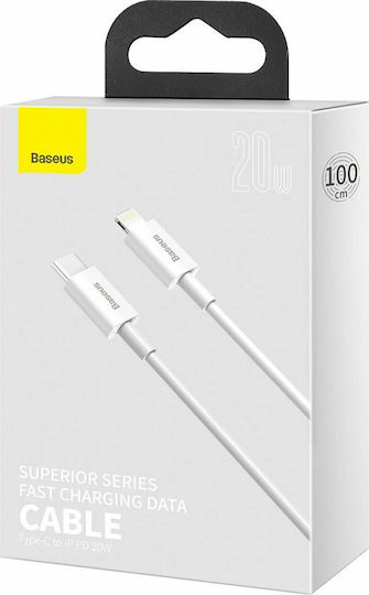 Baseus Superior USB-C to Lightning Cable 20W White 1m (CATLYS-A02)