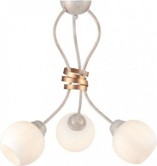 Aca Elegant Pendant Light White 48x53cm