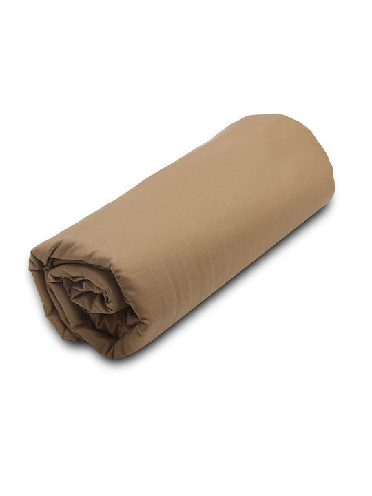 Sunshine Sheet King Size with Elastic 180x200+20cm. Menta 152 Brown 5