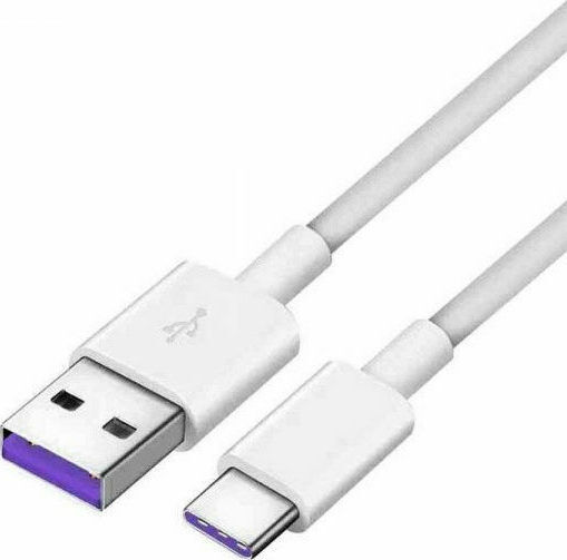 Huawei AP71 USB 2.0 Cable USB-C male - USB-A 40W Λευκό 1m 04071497 Bulk