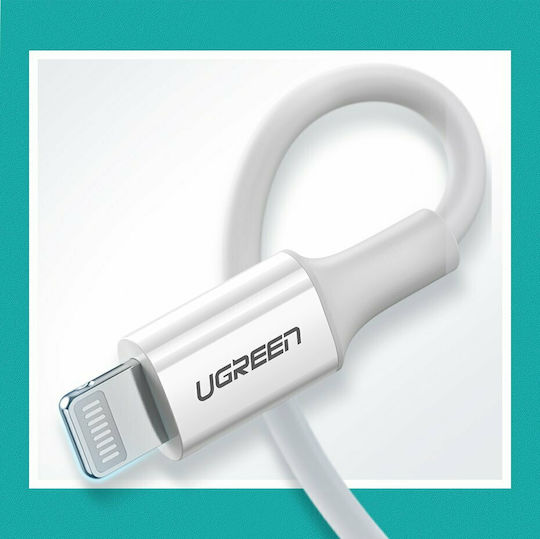 Ugreen US171 USB-C to Lightning Cable 18W Λευκό 1m (10493)