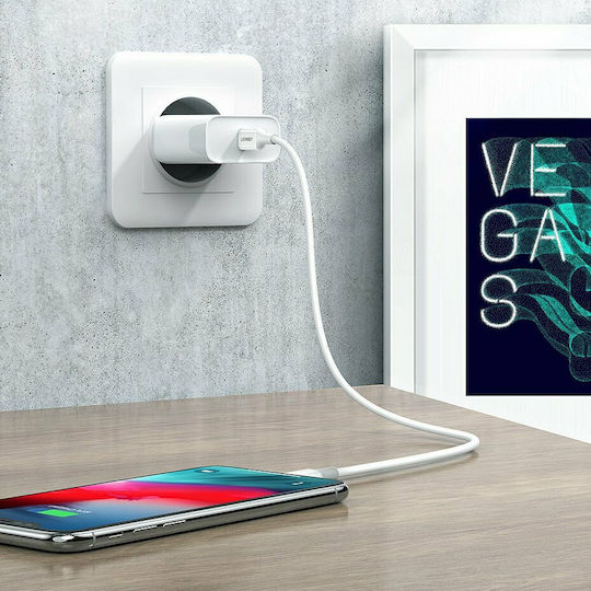 Ugreen US171 USB-C to Lightning Cable 18W Λευκό 1m (10493)