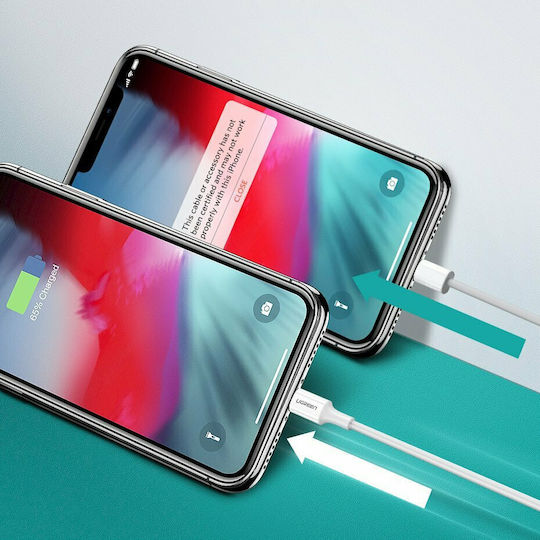 Ugreen US171 USB-C to Lightning Cable 18W Λευκό 1m (10493)