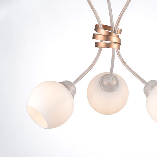 Aca Foyer Pendant Light Gold Bell with Socket E27 48.5x53cm