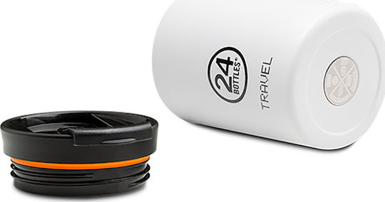 24Bottles Travel Tumbler Кутия за обяд Термос Inox Бял 350мл 1бр