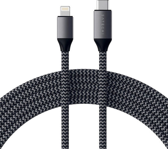 Satechi Braided la Cablu Lightning 29W Negru 1.8m (ST-TCL18M)