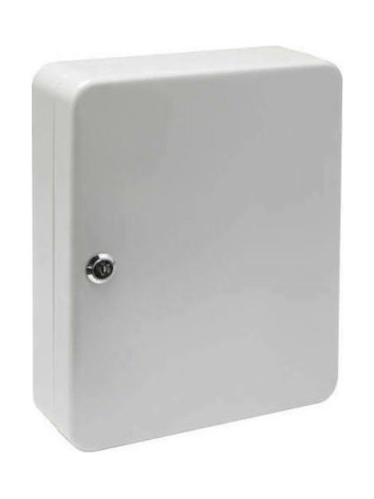 FFG Wall Key Holder Metallic 20 positions 20 positions with Lock 16x7.5x20cm