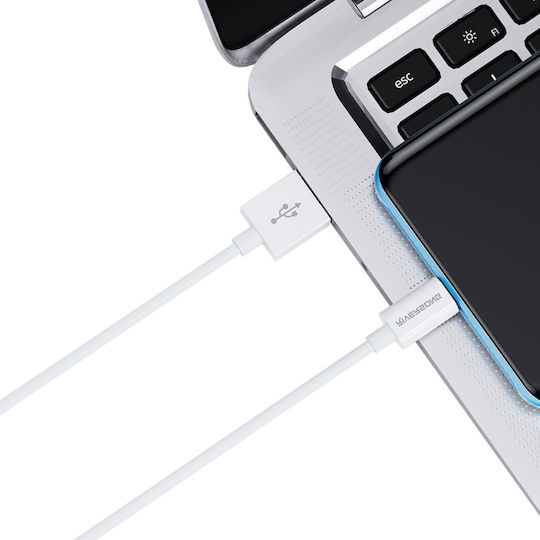 Riversong USB 2.0 Cable USB-C male - USB-A Λευκό 1.2m 13016801
