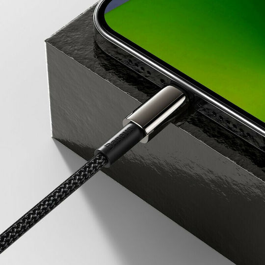 Baseus Tungsten Gold Braided USB-C to Lightning Cable 20W Μαύρο 1m (CATLWJ-01)