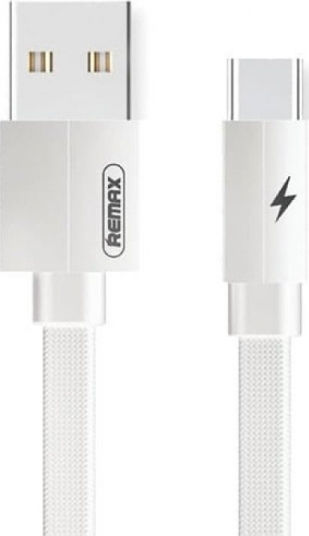 Remax Kerolla RC-094a Flat USB 2.0 Cable USB-C male - USB-A Λευκό 1m